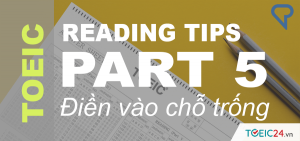 cách làm part5 toeic